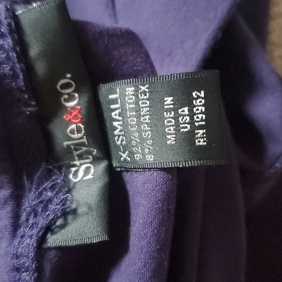 Style & co Purple Leggings - Picture 5 of 5